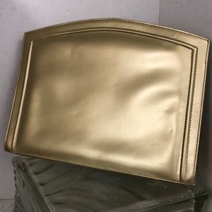 Salvatore Ferragamo Gold Clutch